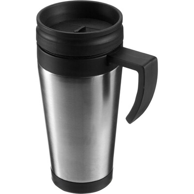 Geometric thermal mug with handle